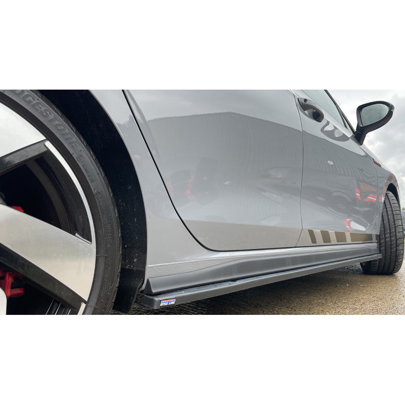 RGM, Set Sideskørter, passer til Volkswagen Golf VIII Hatchback GTi/R-Line 09/2020- - Black (ABS)