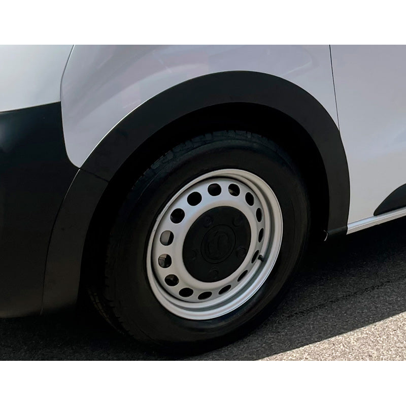RGM, Set Wheel arch extensions, passer til Citroen Jumpy excl. XS & Peugeot Expert 2016- excl. Compact  & Opel Vivaro SWB 2019- - Black