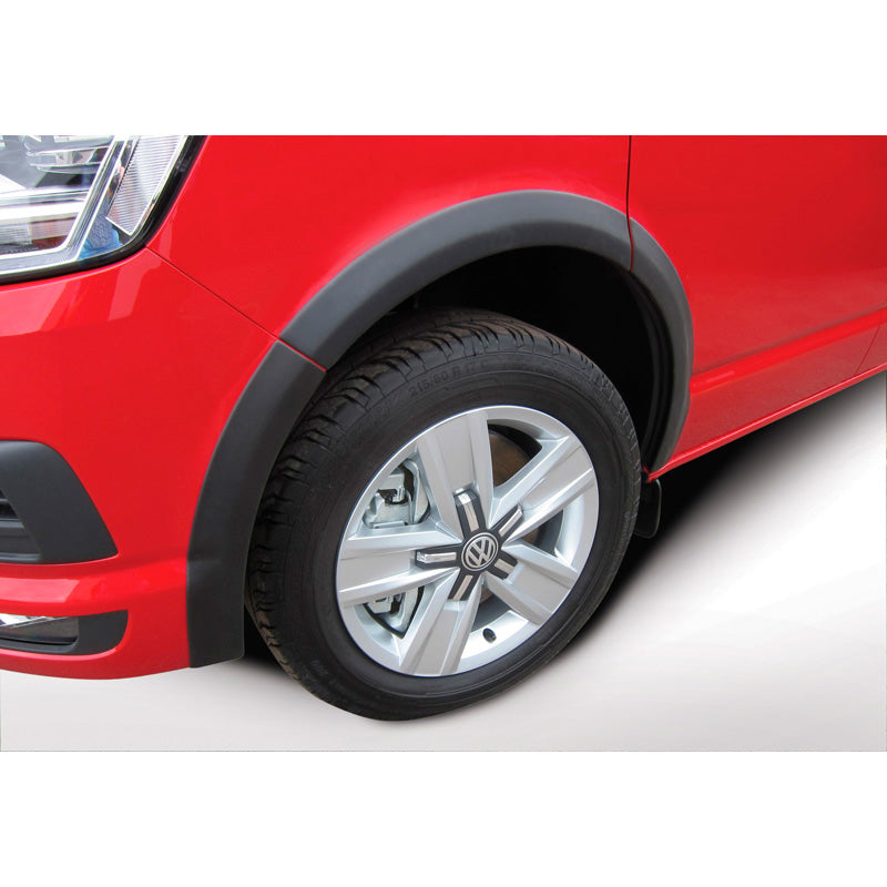 RGM, Set Wheel arch extensions, passer til Volkswagen Transporter T6.1 2019-2022 Short Wheel Base - double sliding door - Rear barn doors - Black