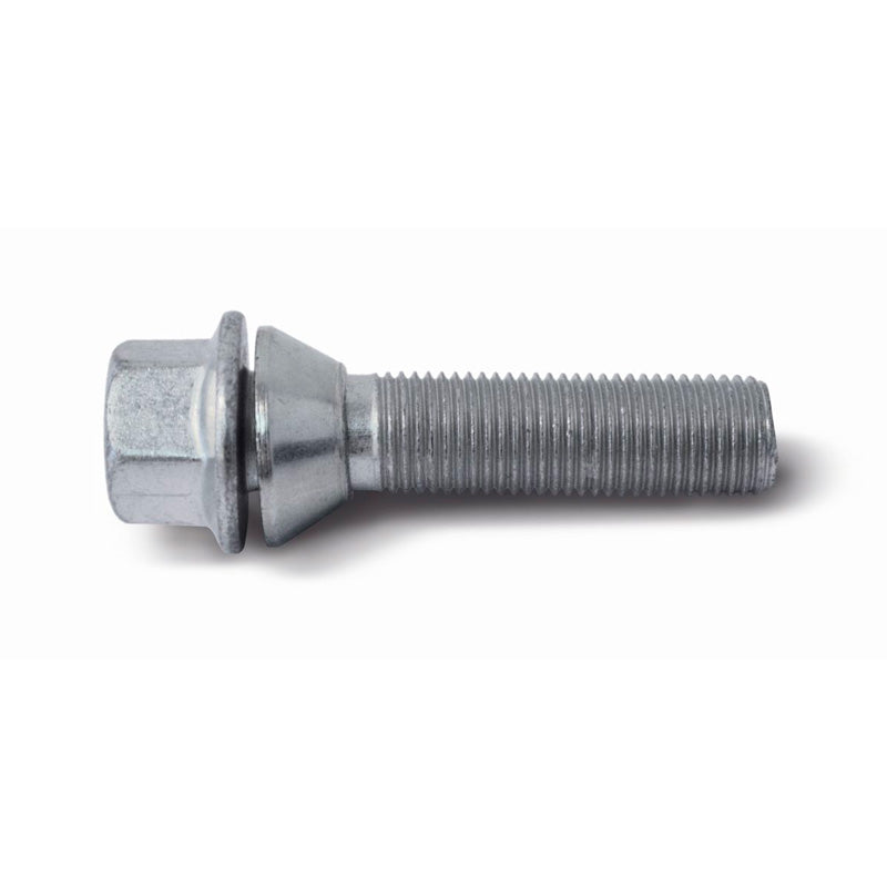 H&R, Wheel bolt Taper-Head with movable cone M14x1.50 - længde 37mm (e.g., passer til BMW, Volvo)
