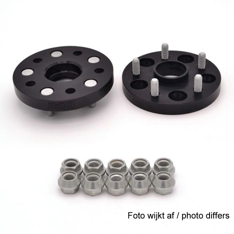 H&R, DRM-System Wheel spacer set 114mm Pr. Aksel - Hulafstand 5x130 - Hub 71,6mm - Bolt str. M14x1,5, passer til Porsche - Black