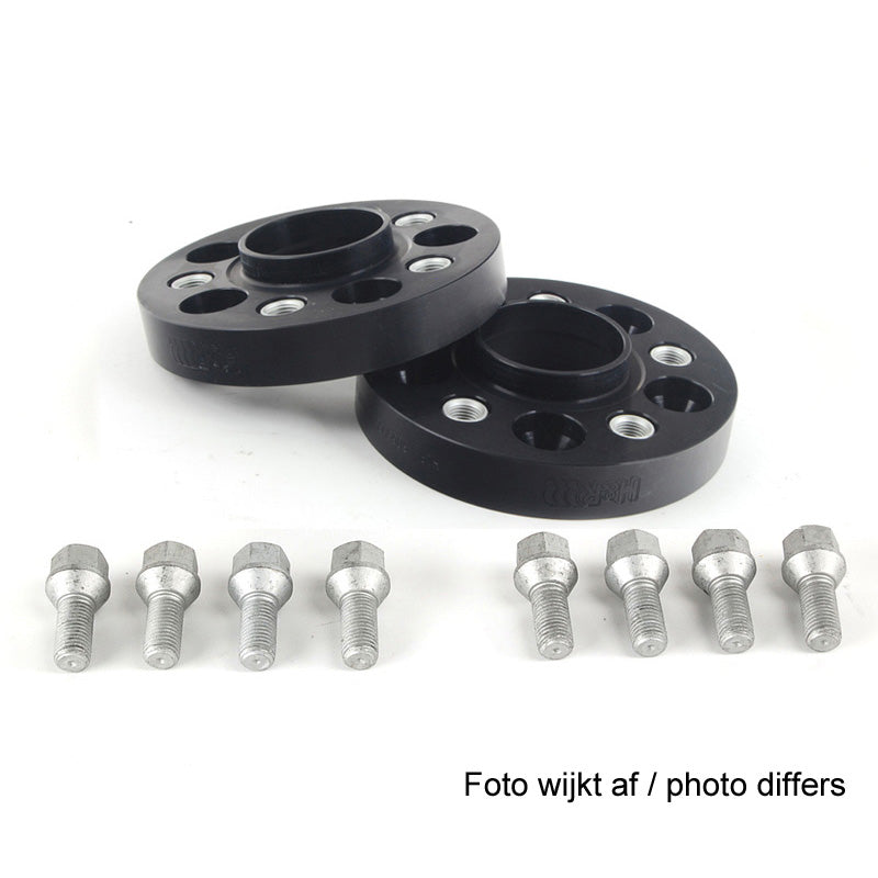 H&R, DRA-System Wheel spacer set 44mm Pr. Aksel - Hulafstand 5x112 - Hub 66,5mm - Bolt str. M14x1,5, passer til Audi/Porsche/Volkswagen - Black