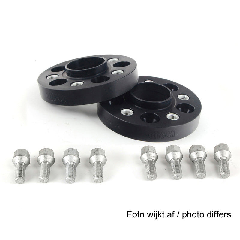 H&R, DRA-System Wheel spacer set 60mm Pr. Aksel - Hulafstand 5x112 - Hub 66,5mm - Bolt str. M15x1,25, passer til Mercedes - Black