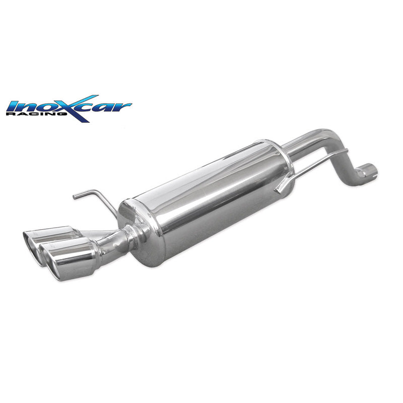 InoXcar, Sportsudstødning, passer til Fiat Punto EVO 1.4 Turbo MultiAir 165hp 2010- 2x80mm X-Race