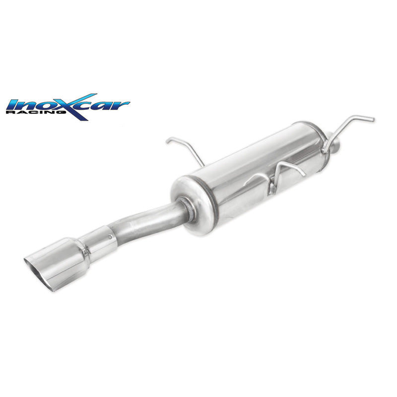 InoXcar, Sportsudstødning, passer til Peugeot 306 1.6 Cabrio 89hp 1993-1997 1x90mm Rally