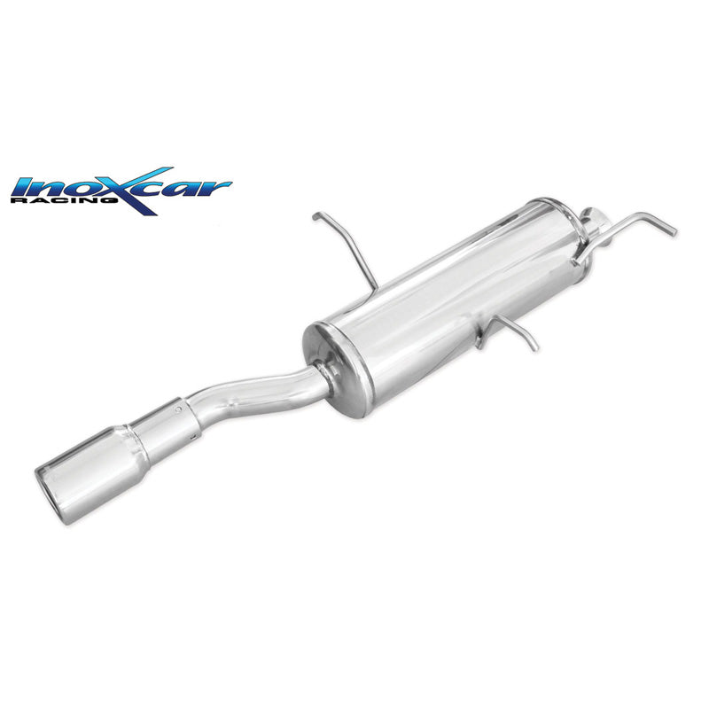 InoXcar, Sportsudstødning, passer til Peugeot 306 2.0 16v Cabrio 133hp 1997- 1x80mm