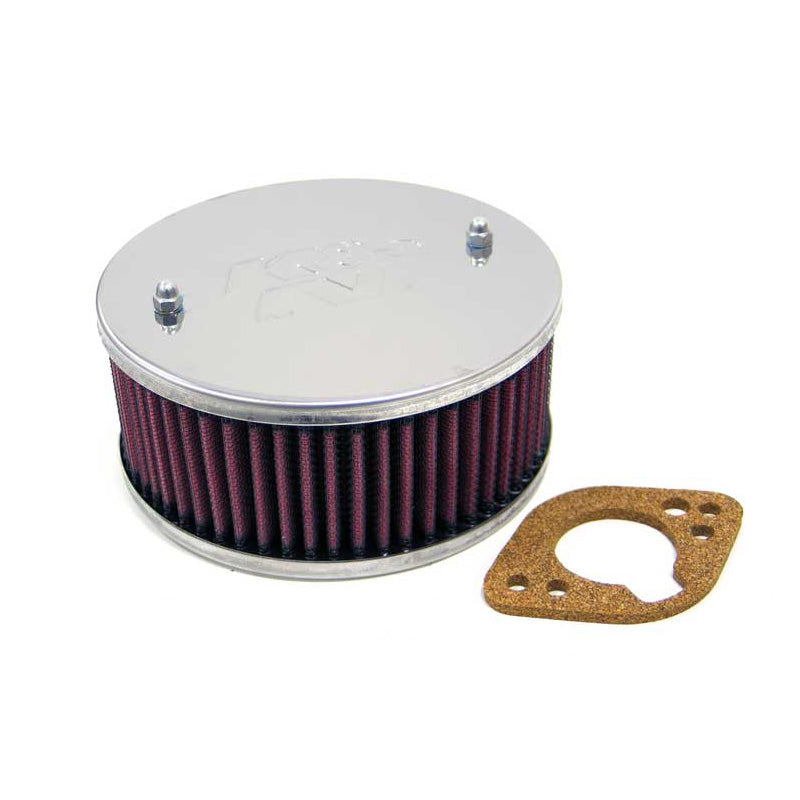 K&N Custom Racing Assembly Round, passer til Stromberg 150 CD, Centre Hole, Assembly height 65mm (56-9154)