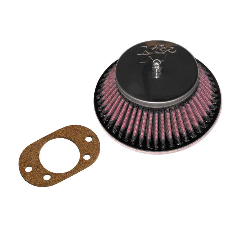 K&N Custom Racing Assembly Round Taper, passer til SU/SU Hitachi 1.75'' HIF6/HIF44/ 2'' HIF7, Offset Hole, Assembly height 52mm (56-9330)