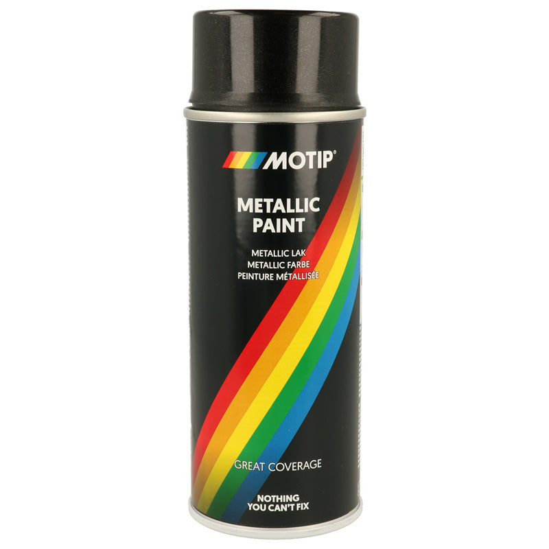 Motip, Metallic Lak, Sort, 400ml