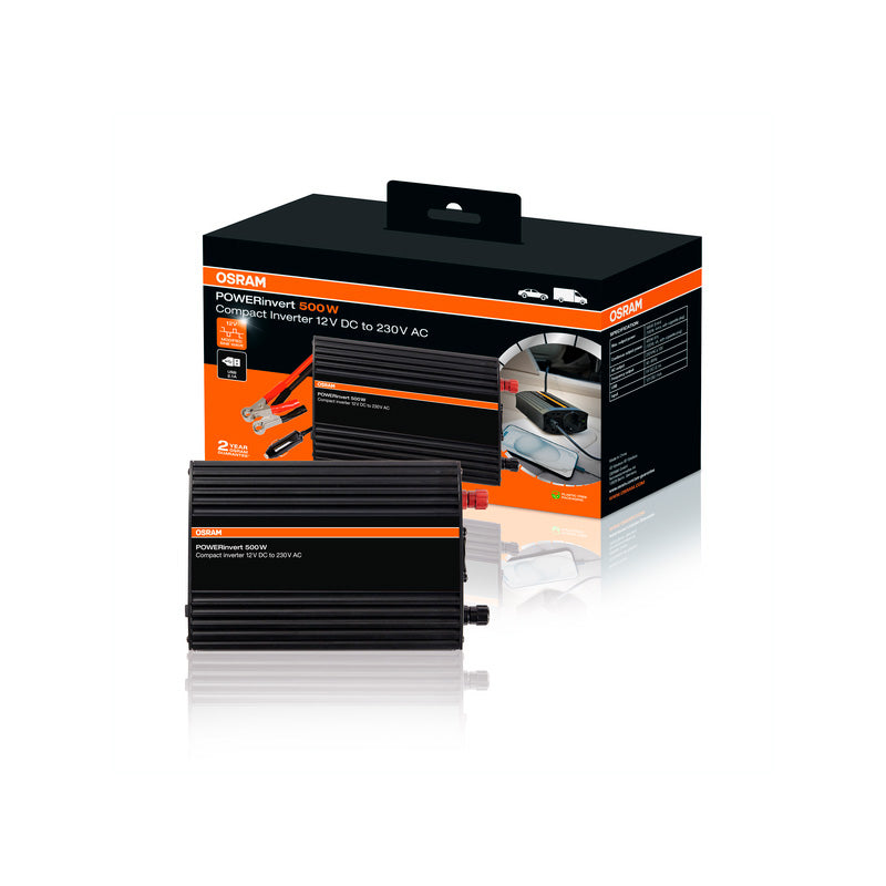 Osram, Strømomformer, Modificeret Sinuskurve Inverter 12V DC 500W - Strømomformer
