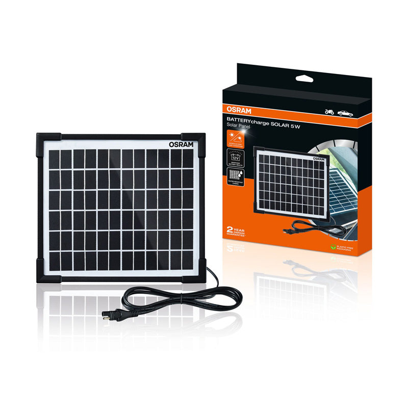 Osram, Batterilader, Solcelledrevet 5W, OSP500