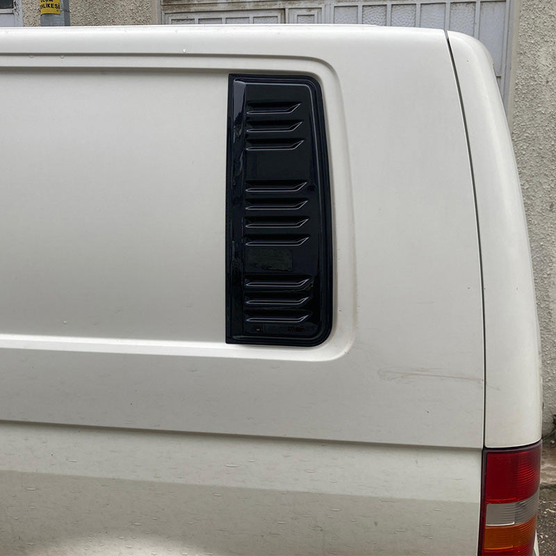 OneWay, Air Vents, Blank sort, passer til Volkswagen Transporter T5.1/T6/T6.1 (2010-2022) Lang akselafstand