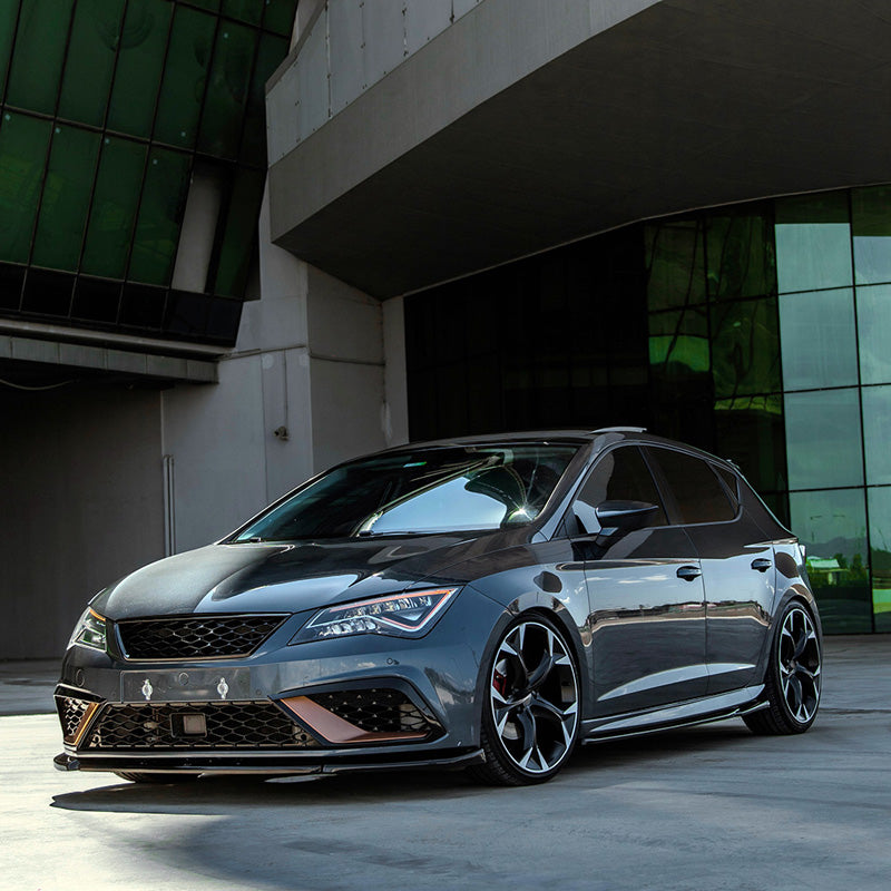 OneWay, Komplet bodykit, Blank sort, passer til Seat Leon (5F) HB 5-døre FR Facelift (2017-2020)