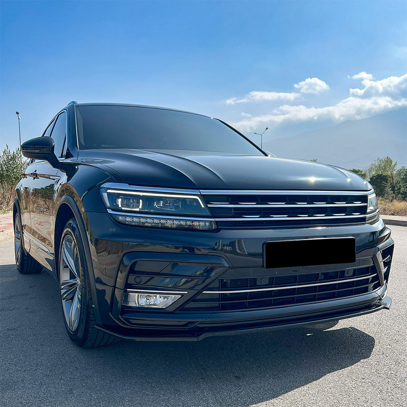 OneWay, Komplet bodykit, Blank sort, passer til Volkswagen Tiguan II R-Line (2016-2020)