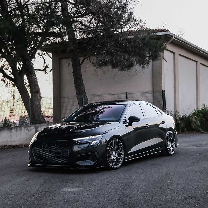 OneWay, Komplet Bodykit, Blank sort, passer til Audi A3 (8Y) Sedan (2020-2024) ekskl. S-Line/S3/RS3