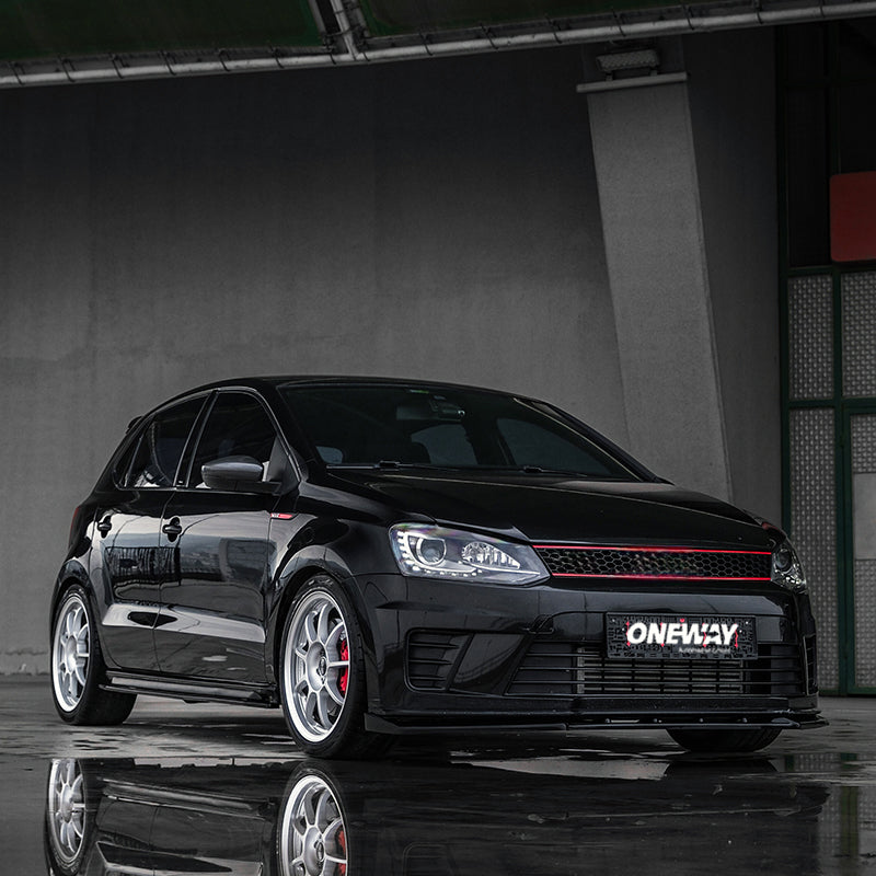 OneWay, Komplet body kit, Blank sort, passer til Volkswagen Polo 6R GTi (2009-2014)