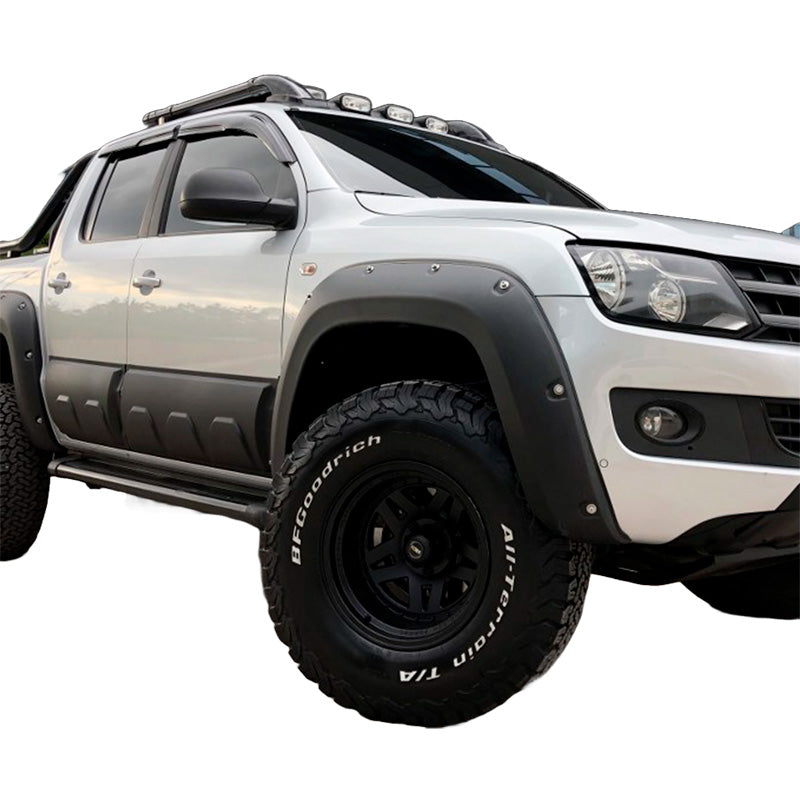 OneWay, Fender Flares sæt, Mat Sort, Passer til Volkswagen Amarok MK1 2010-2016, 4-dele