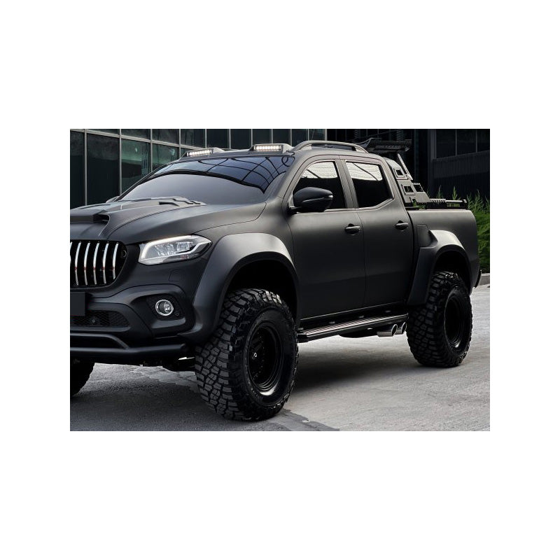 OneWay, Fender Flares sæt, Jumbo, Mat Sort, Passer til Mercedes X-Class W470 2017-, 4-dele