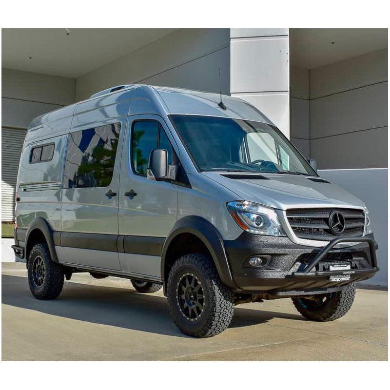 OneWay, Fender Flares sæt, Mat Sort, Passer til Mercedes Sprinter W906 Facelift (2014-2018), 4-dele