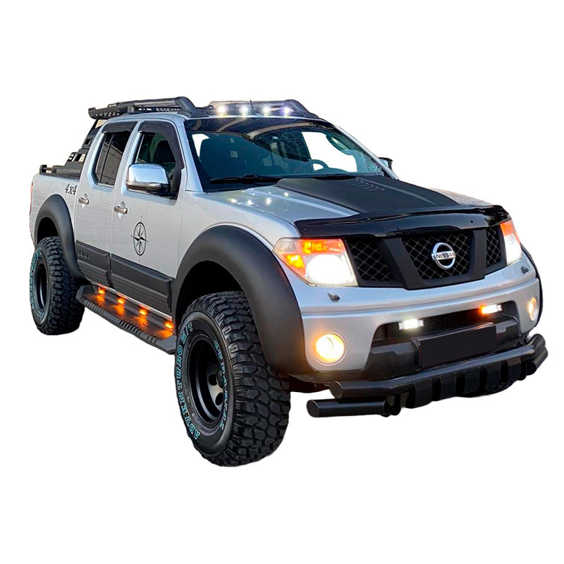 OneWay, Fender Flares sæt, Mat Sort, Passer til Nissan Navara D40 Facelift (2010-2014), 4-dele