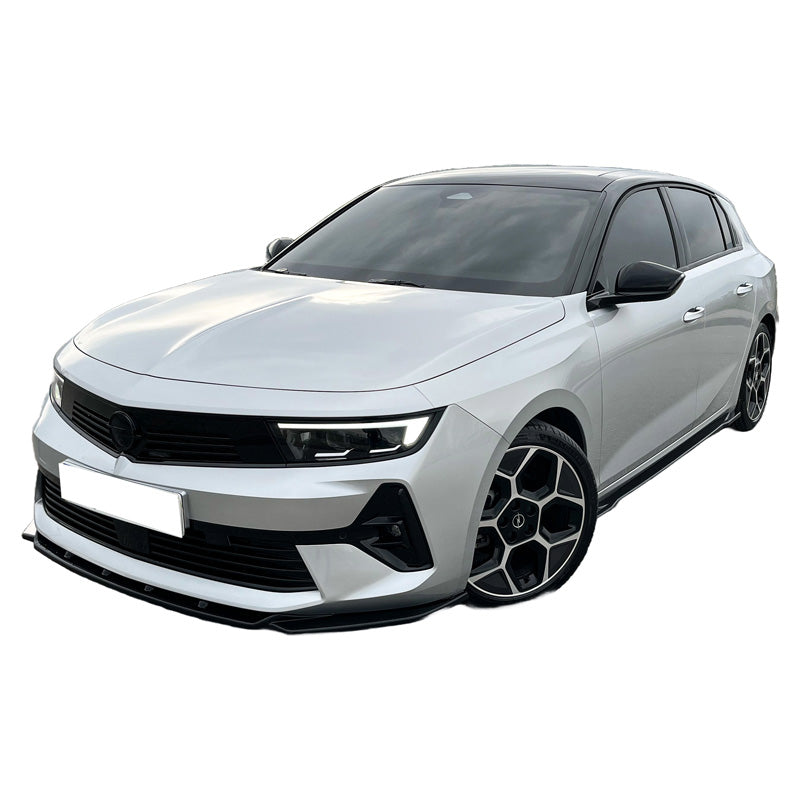OneWay, Frontspoiler, Blank sort, Passer til Opel Astra L HB/ST 2020-, OEM-kvalitet