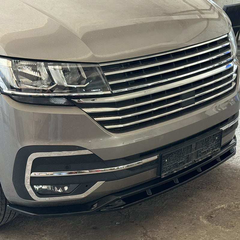 OneWay, Frontspoiler, Blank sort, passer til Volkswagen Transporter T6.1 (2020-2022)