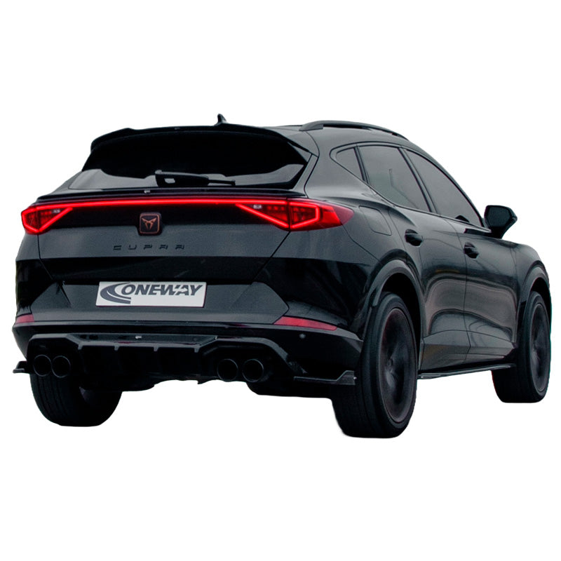 OneWay, Bagkofanger diffuser, Glossy sort, Passer til Cupra Formentor 2020-2024, Version 2