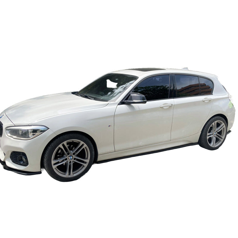 OneWay, Sideskørter Sæt, Glossy Sort, Passer til BMW 1-Serie F20/F21 M-Power 2011-2019, Version 2