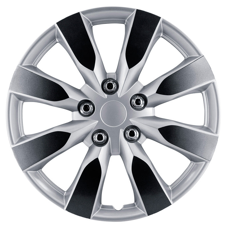 AutoStyle, Hjulkapsler, 4stk, Arkansas 15-tommer silver/gunmetal