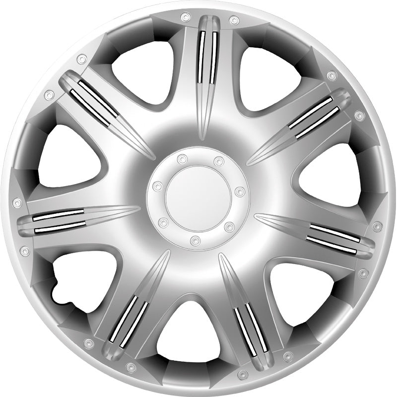 AutoStyle, Hjulkapsler, 4stk, Opus 14-tommer silver