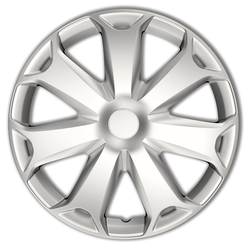 AutoStyle, Hjulkapsler, 4stk, Mega 16-tommer silver