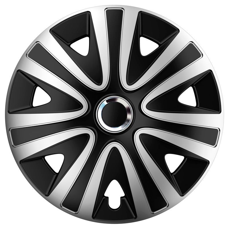 AutoStyle, Hjulkapsler, 4stk, Rialto Pro 14-tommer silver/black