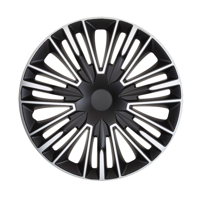 AutoStyle, Hjulkapsler, 4stk, Jerez 15-tommer silver/black