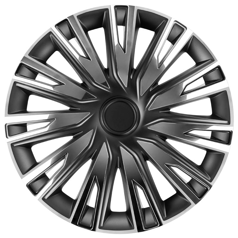 AutoStyle, Hjulkapsler, 4stk, Copra 14-tommer chrome/black