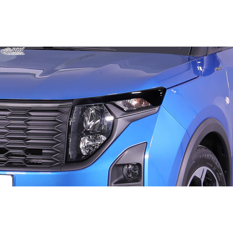 RDX, Øjenskygge, ABS Blank Sort, passer til Ford Transit Courier & Tourneo Courier (2023-)