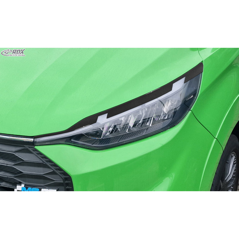 RDX, Øjenskygger, ABS Højglans Sort, passer til Ford Transit Custom & Tourneo Custom (V710) (2023-)