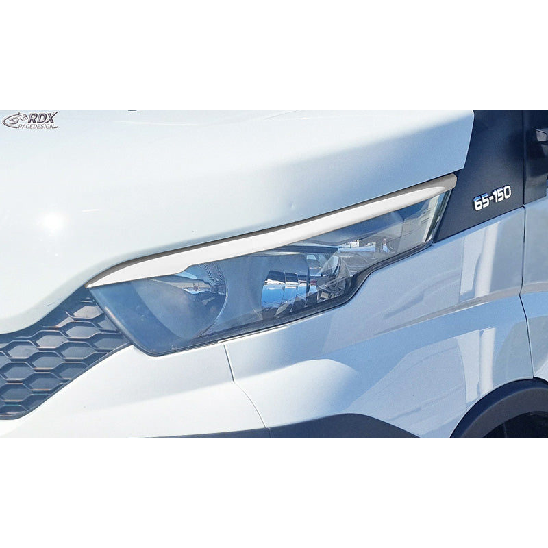 RDX, Øjenskygger, ABS Blank hvid, passer til Iveco (e)Daily (2014-2019), Facelift (2019-2024) & Facelift (2024-)