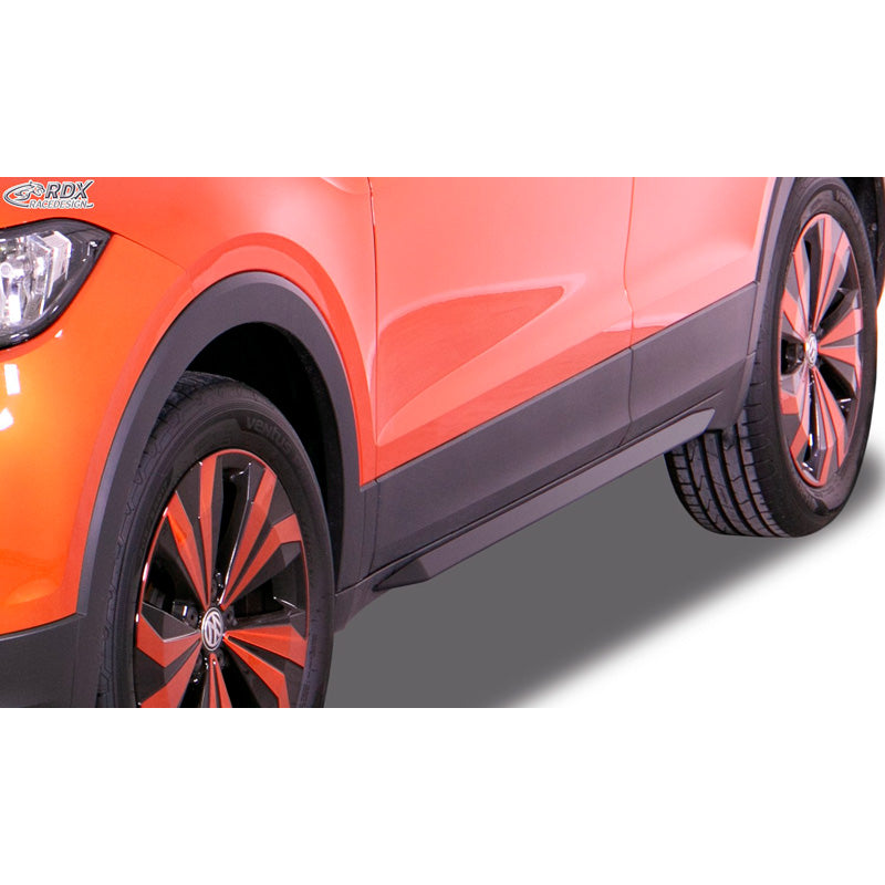 RDX Racedesign, Sideskørter 'Slim', passer til Volkswagen T-Cross 2019- (ABS glossy black)