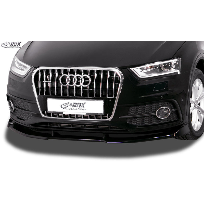 RDX Racedesign, Front spoiler Vario-X, passer til Audi Q3 (8U) S-Line 2011-2014 (PU)