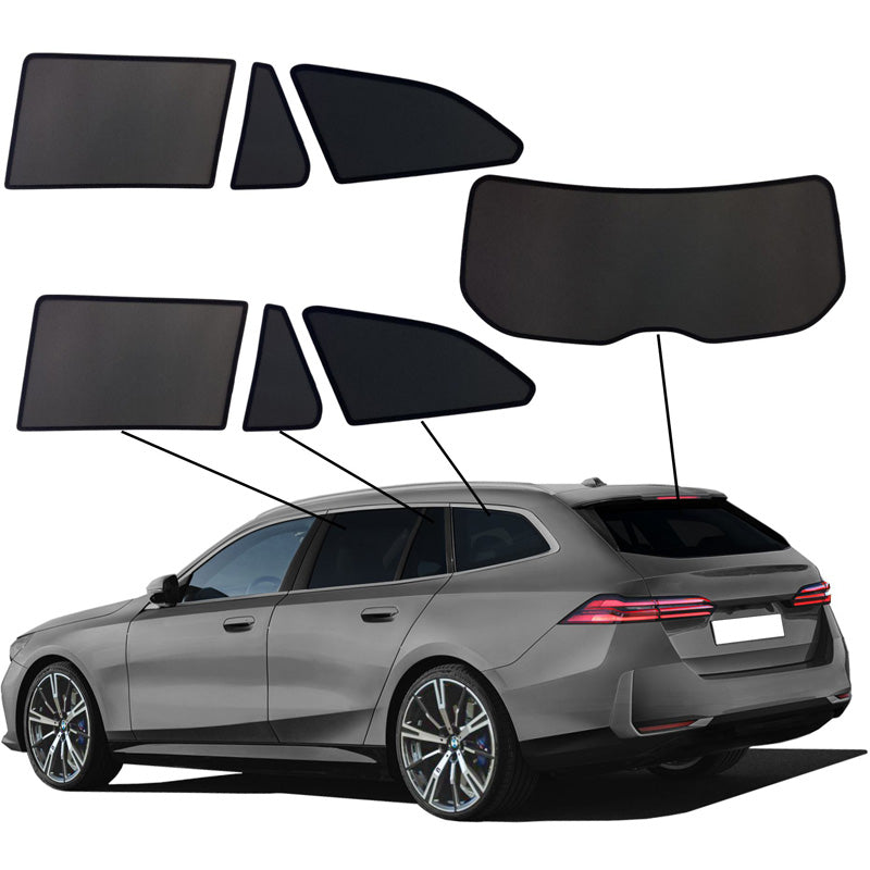 SunClip, Solgardin & Privacy, passer til BMW 5-Series G61 Touring 2024- inkl. i5