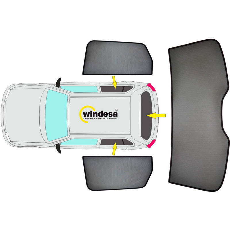 SunClip, Solgardin, passerspecifik til Volkswagen T-Roc (2017-)