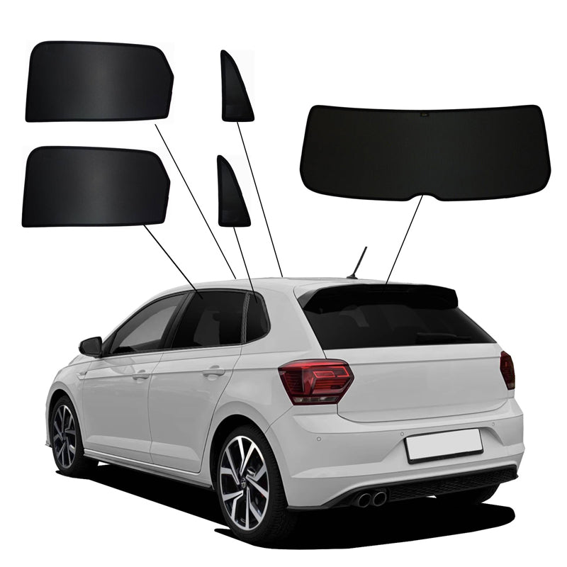 SunClip, Solgardin & Privatlivsbeskyttelse, passer til Volkswagen Polo VI (AW) 5-dørs (2017-2021) & FL (2021-)