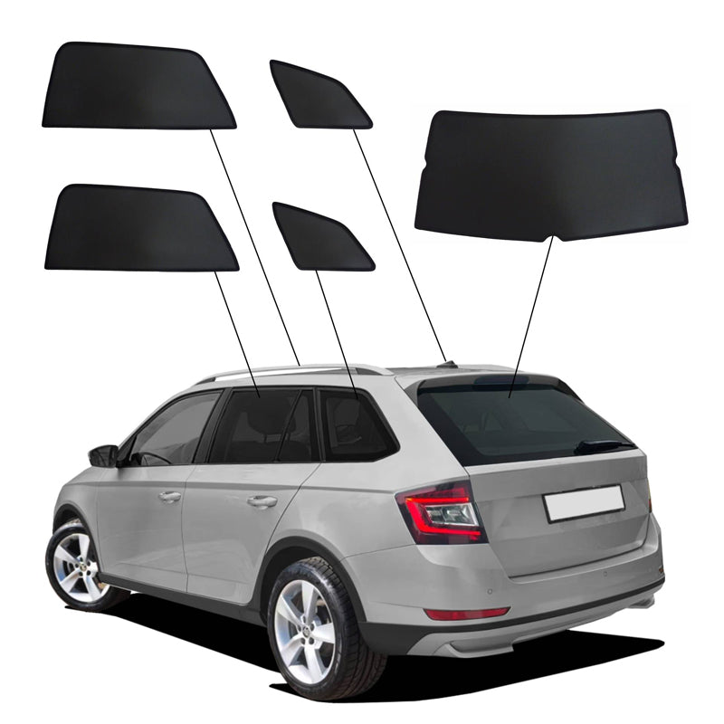SunClip, Solgardin & Solbeskyttelse, passer til Skoda Fabia III (NJ5) Kombi (2014-2022)