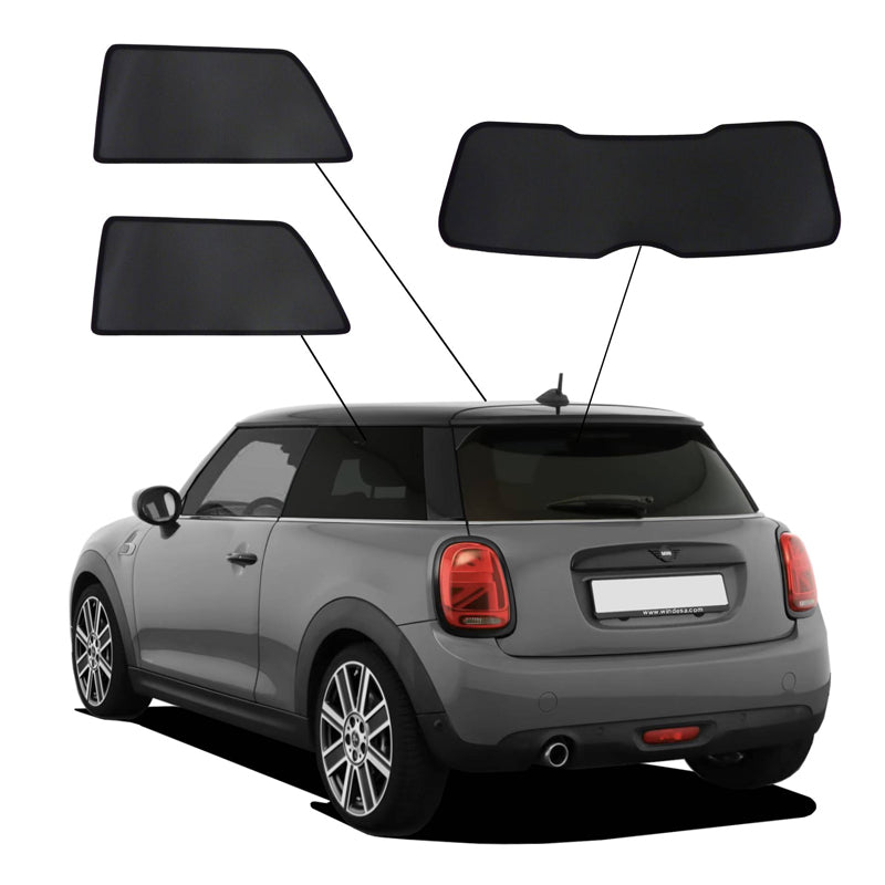 SunClip, Solgardin & Solbeskyttelse, passer til Mini F56 One/Cooper/S 3-dørs (2014-2024)