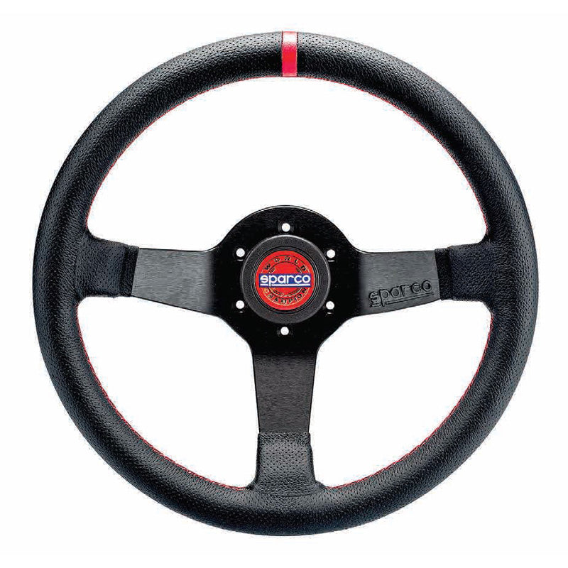 Sparco, Universal Sportsrat Champion - Sort Læder - 330mm