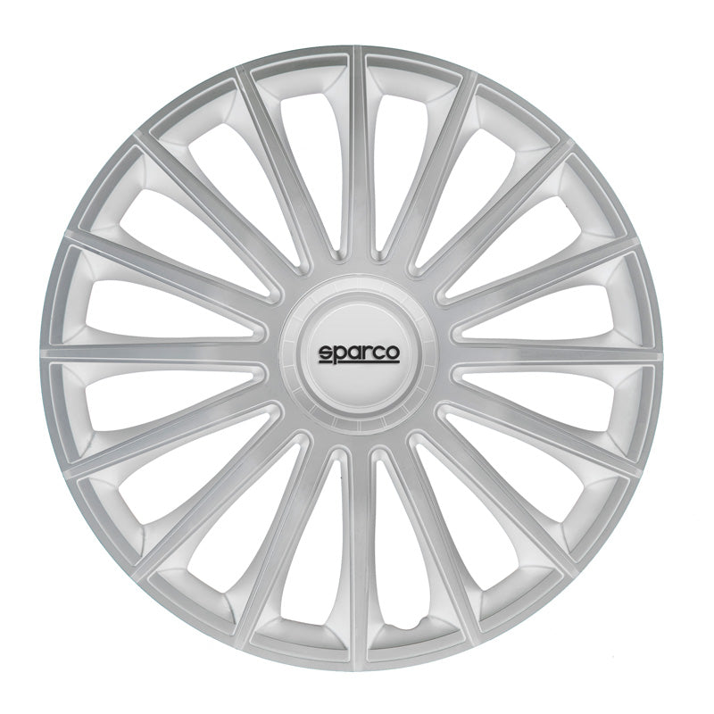 Sparco, Hjulkapsler, 4stk., Treviso - 13-tommer - Silver