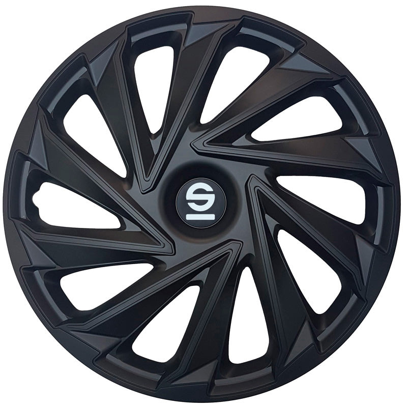 Sparco, Hjulkapsler, 4stk, Varese, 14 tommer, Sort
