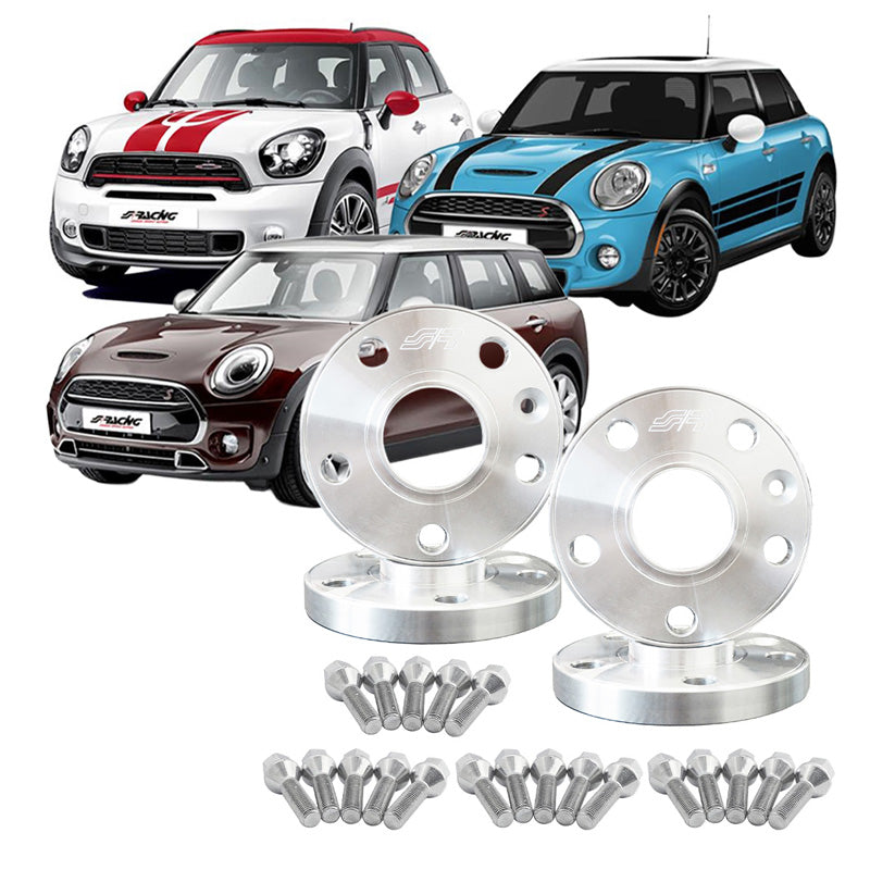 Simoni Racing, Spacer Kit, Aluminium, 2x15mm(FA) + 2x18mm(RA), passer til Mini, inkl. hjulbolte