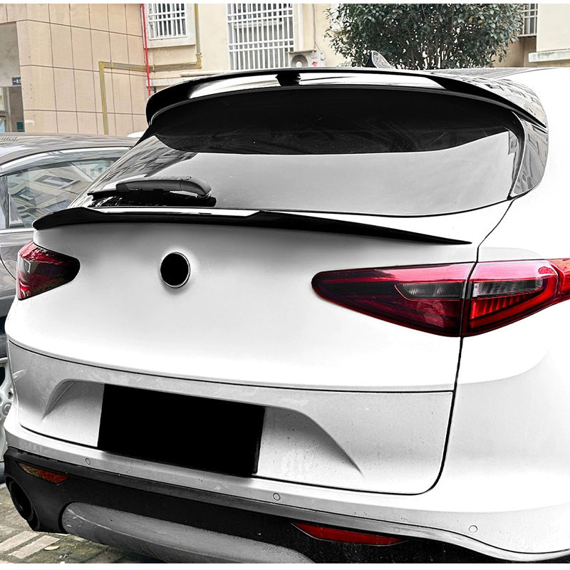 AutoStyle, Bagspoiler, ABS Blank Sort, passer til Alfa Romeo Stelvio (949) (2016-)