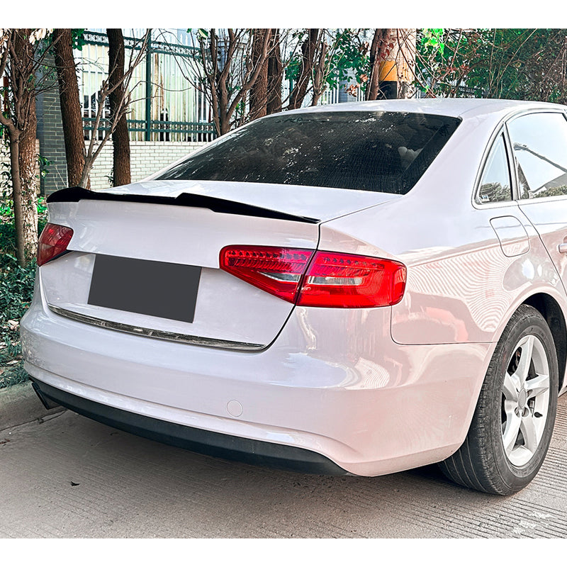 AutoStyle, Bagspoiler, Glanssort ABS, Passer til Audi A4 (B8) Sedan 2008-2015